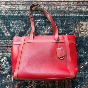 NWOT Radley London Street Large Zip Top Red Shoulder Purse Bag